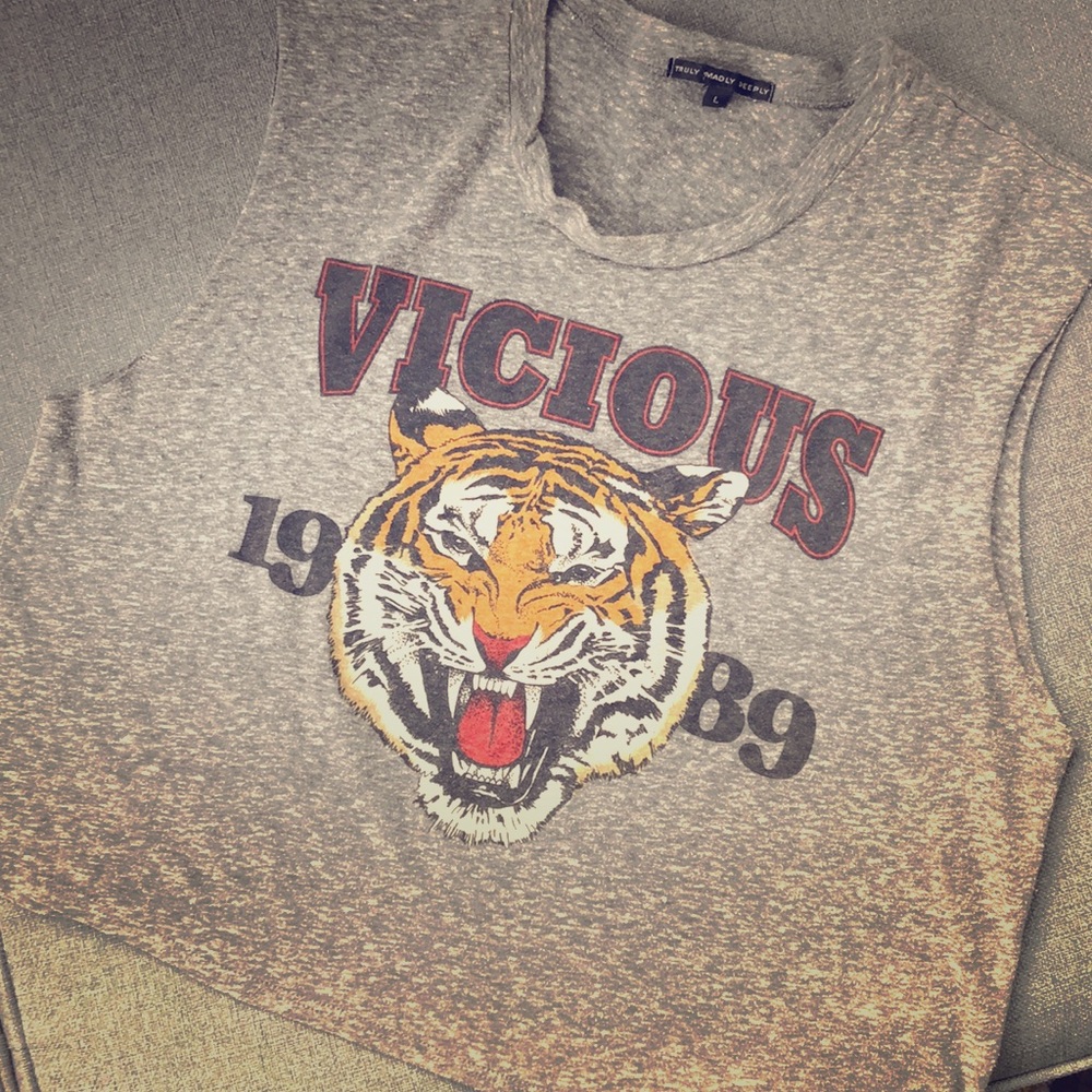 'Vicious' cropped tank